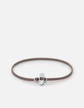 Metric 2.5mm Red Rope Bracelet, Sterling Silver