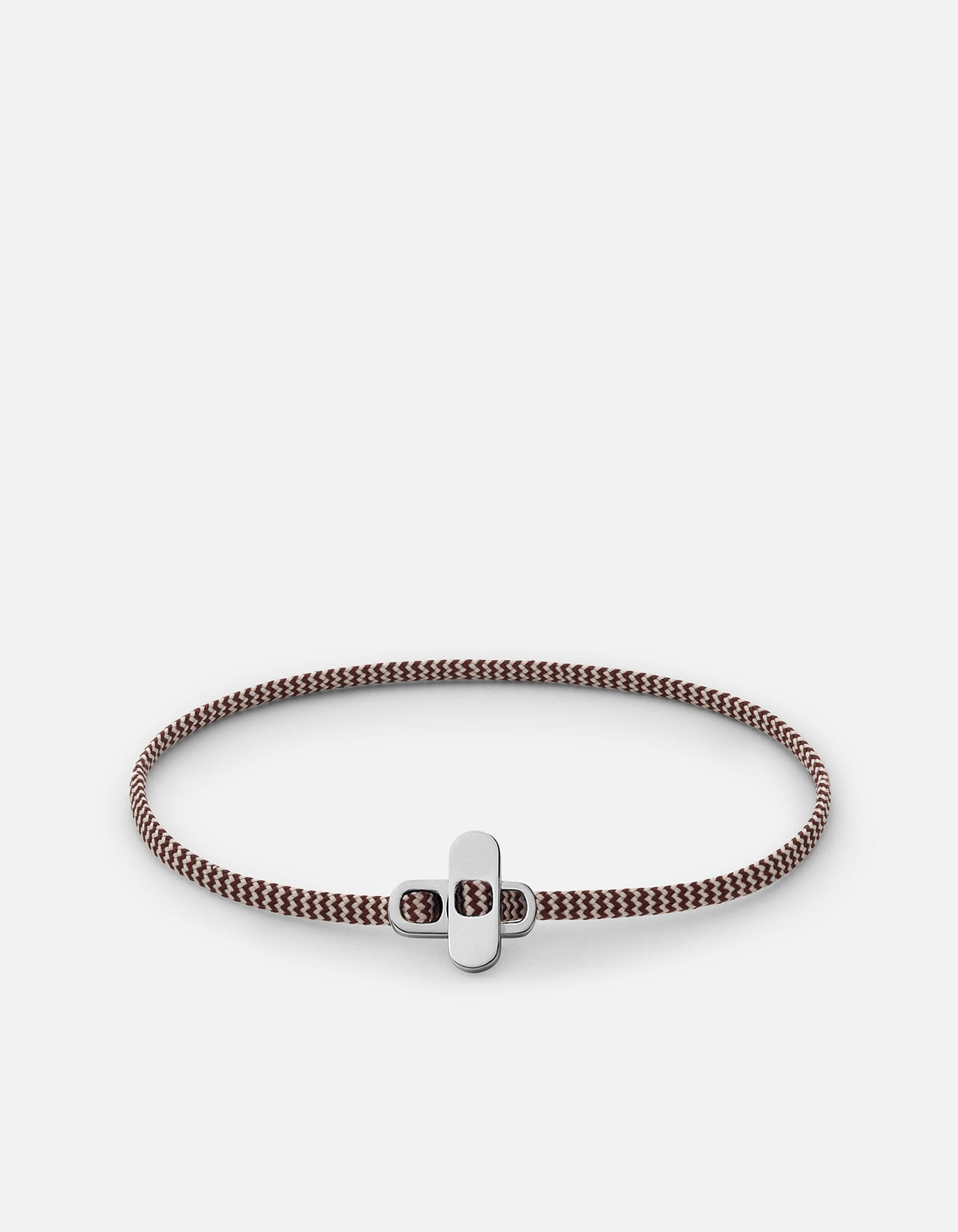 Metric 2.5mm Red Rope Bracelet, Sterling Silver