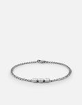 Type Chain Bracelet, Sterling Silver
