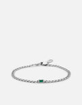 Lyra Agate Chain Bracelet, Sterling Silver