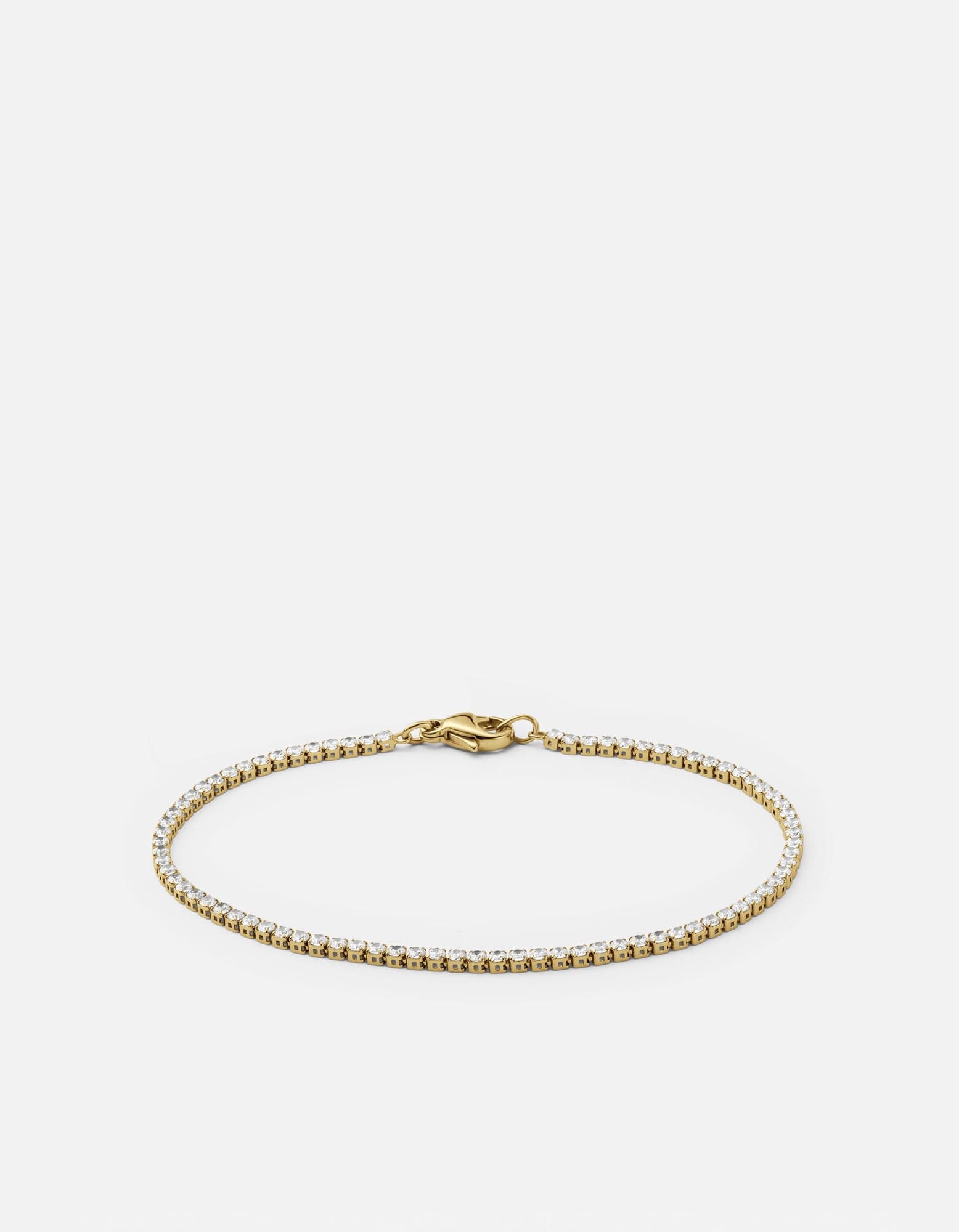 Mirai Micro Tennis Bracelet, Gold Vermeil/Topaz