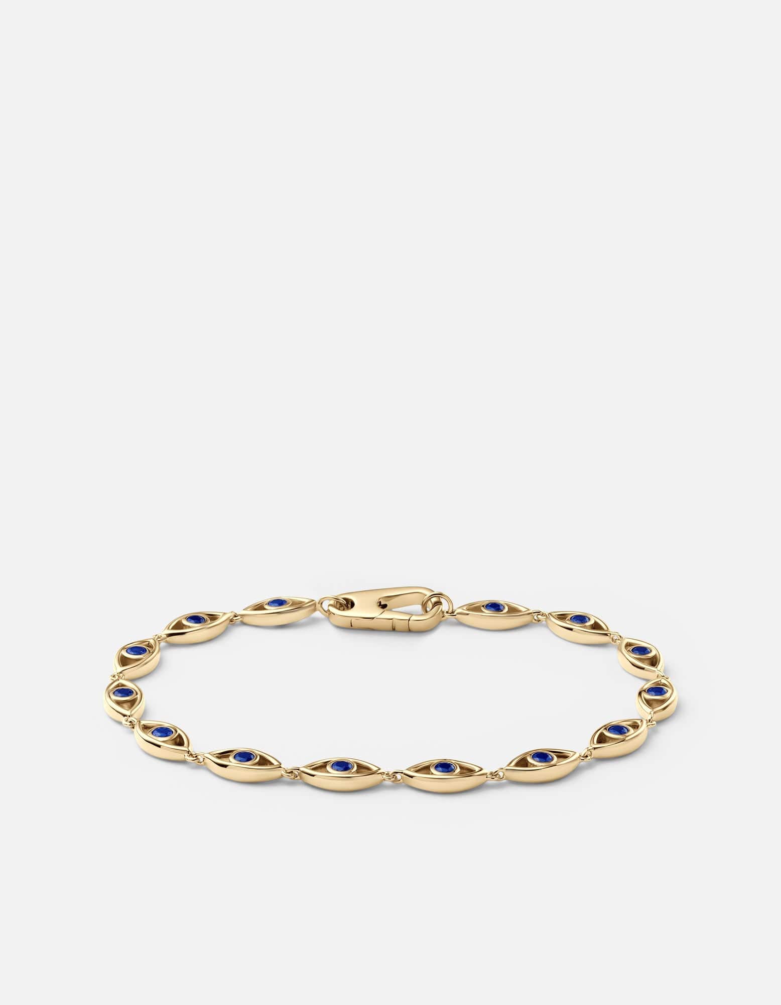 Evil Eye Bracelet, Gold Vermeil/Spinels