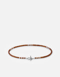 Avi Bracelet, Sterling Silver / Dark Amber