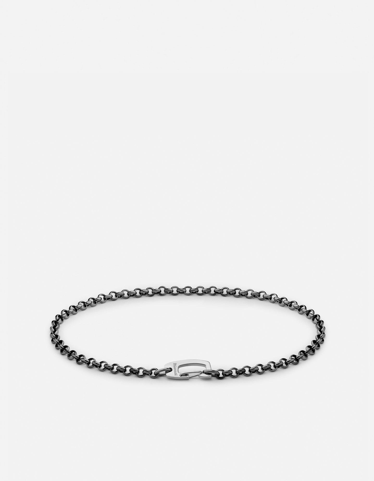 Rolo Clip Bracelet, Sterling Silver