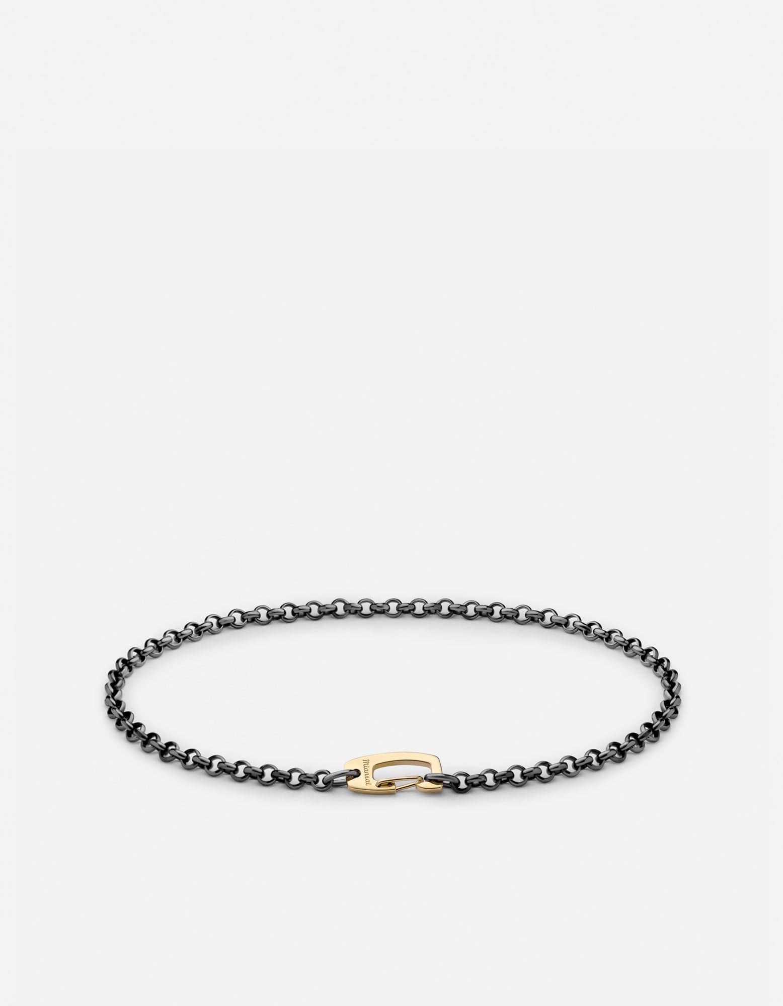 Rolo Clip Bracelet, Sterling Silver / Gold Vermeil