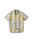 Madras Linen Cotton Plaid Shirt - Gold Navy Cream Plaid (Final Sale)*