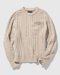 Recycled Wool Cable Knit Sweater