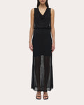 Gennie Sheer Rib Knit Maxi Skirt
