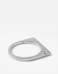 Modern Flat Cuff, Silver Tone