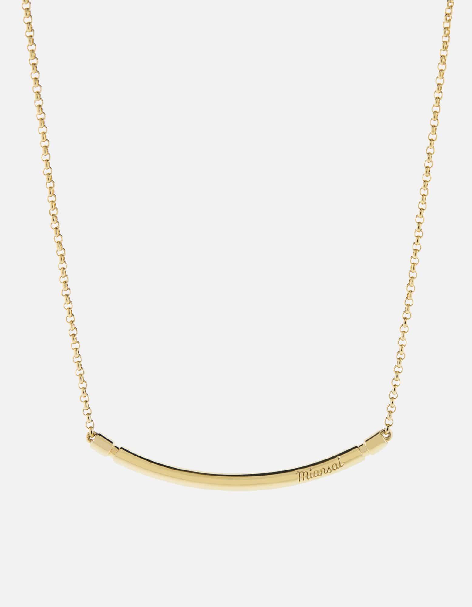 Channel Necklace, Gold Vermeil