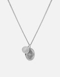 Mini Dove Necklace, Sterling Silver/Gray