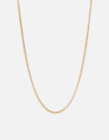 Mini 3mm Chain Necklace, 14k Gold