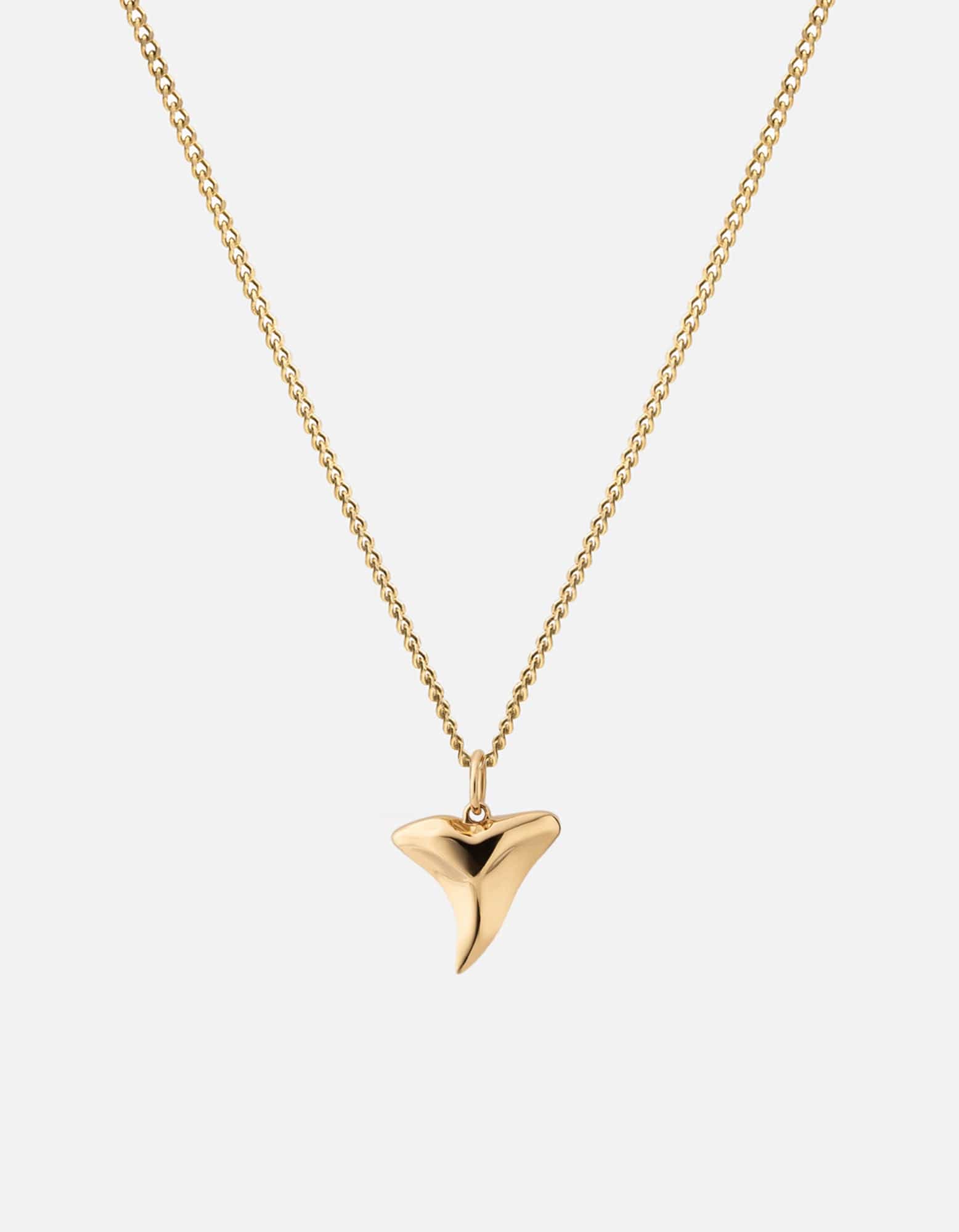 Shark Tooth Necklace, Gold Vermeil