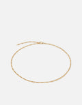 3mm Figaro Chain Choker, Gold Vermeil