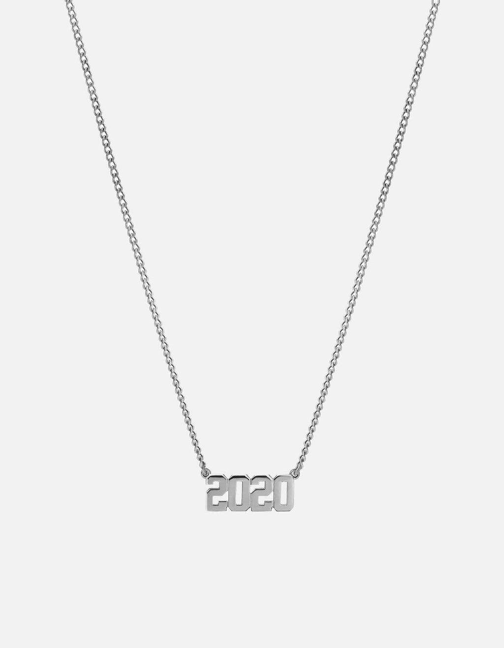 Numero Necklace, Sterling Silver