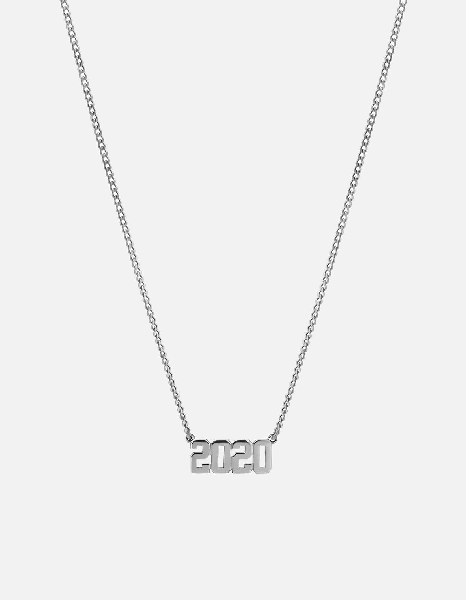 Numero Necklace, Sterling Silver