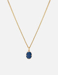 Portal Necklace, Gold Vermeil/Blue