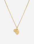 Croix + Mini St Christopher Necklace, Gold Vermeil