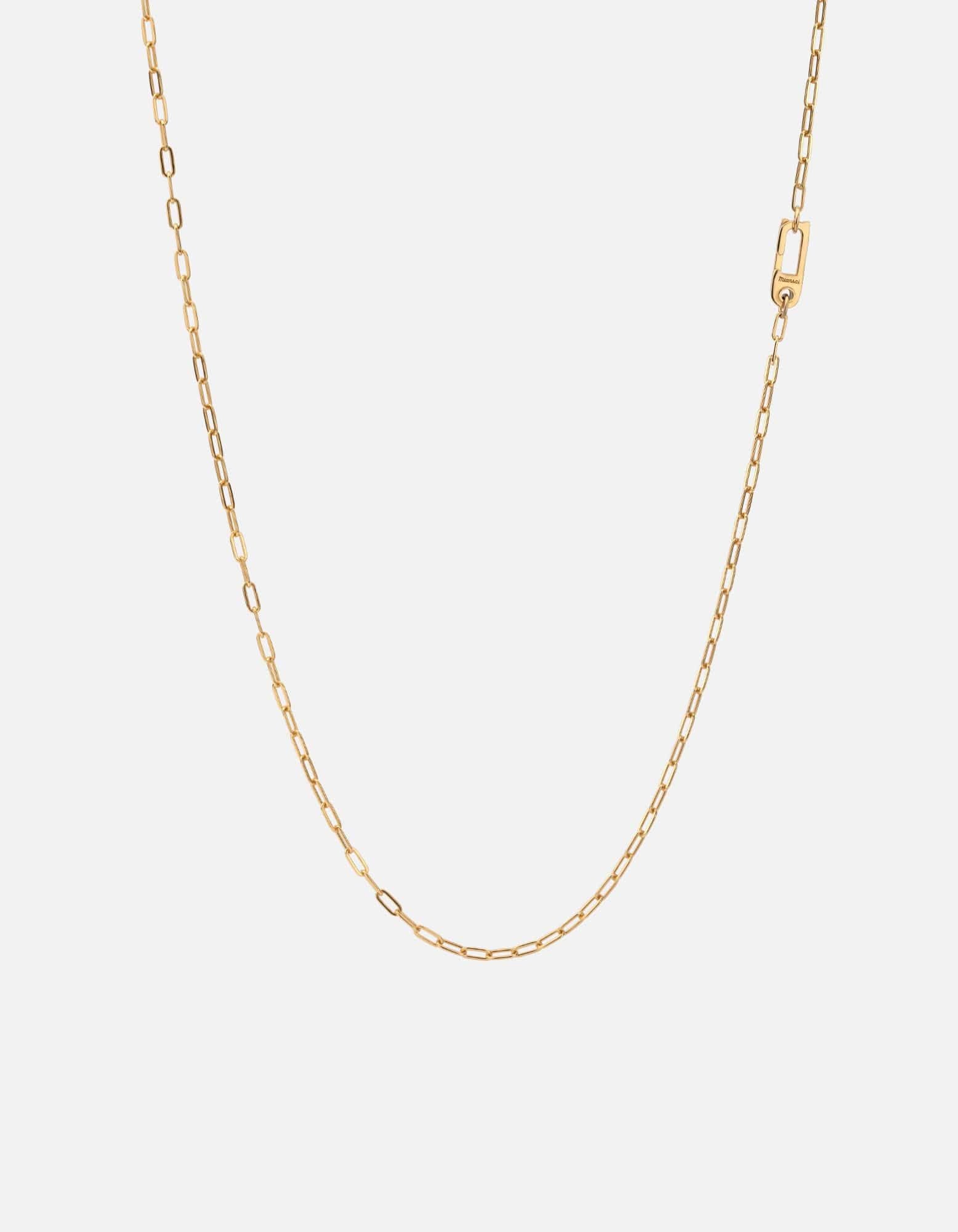 Volt Link Annex Clasp Necklace, Gold Vermeil