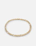 4.5mm Figaro Chain Choker, Gold Vermeil