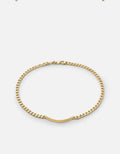 4mm ID Cuban Chain Choker, Gold Vermeil