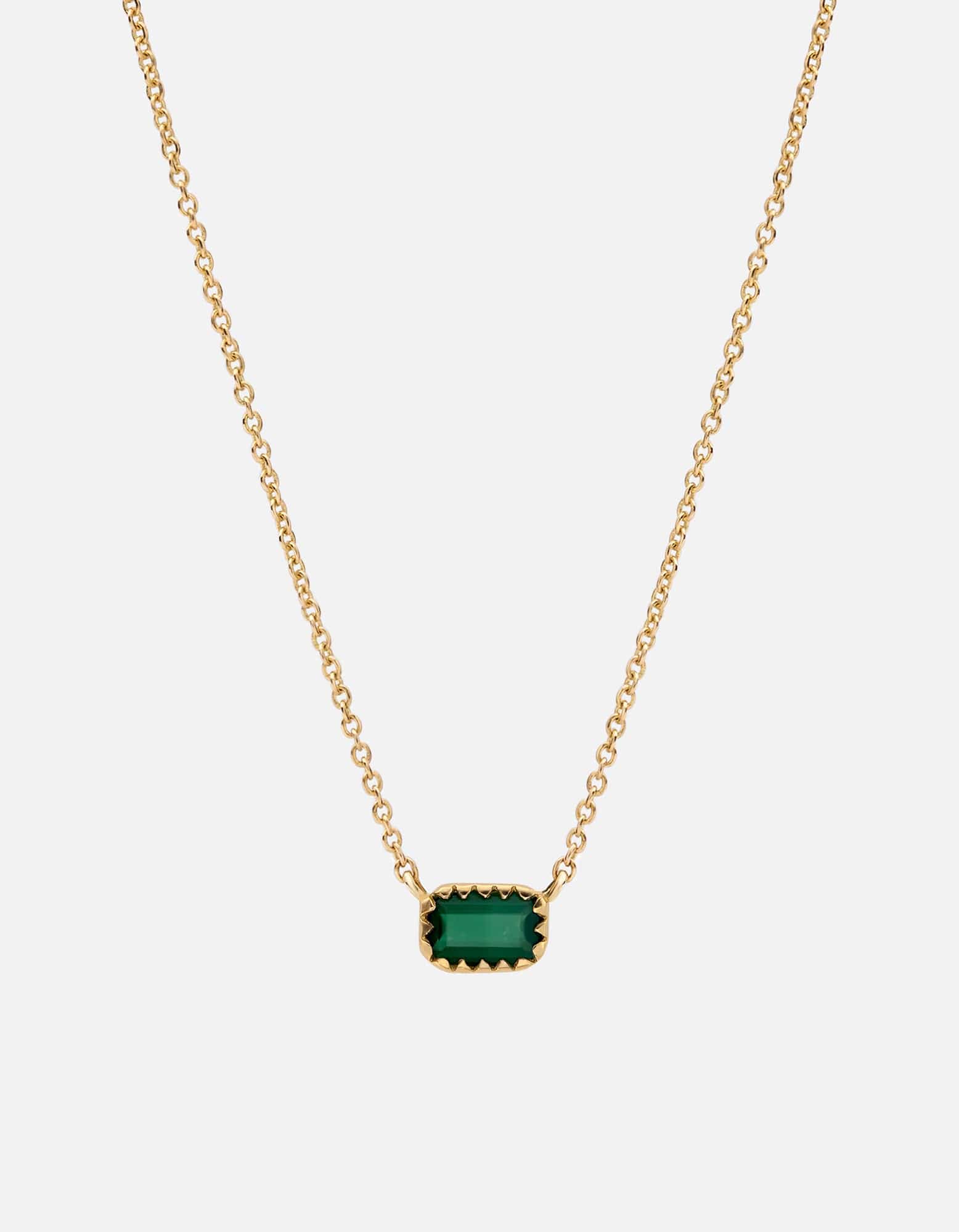 Inari Chalcedony Necklace, 14k Gold