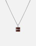 Cardinal Necklace, Sterling Silver/Red