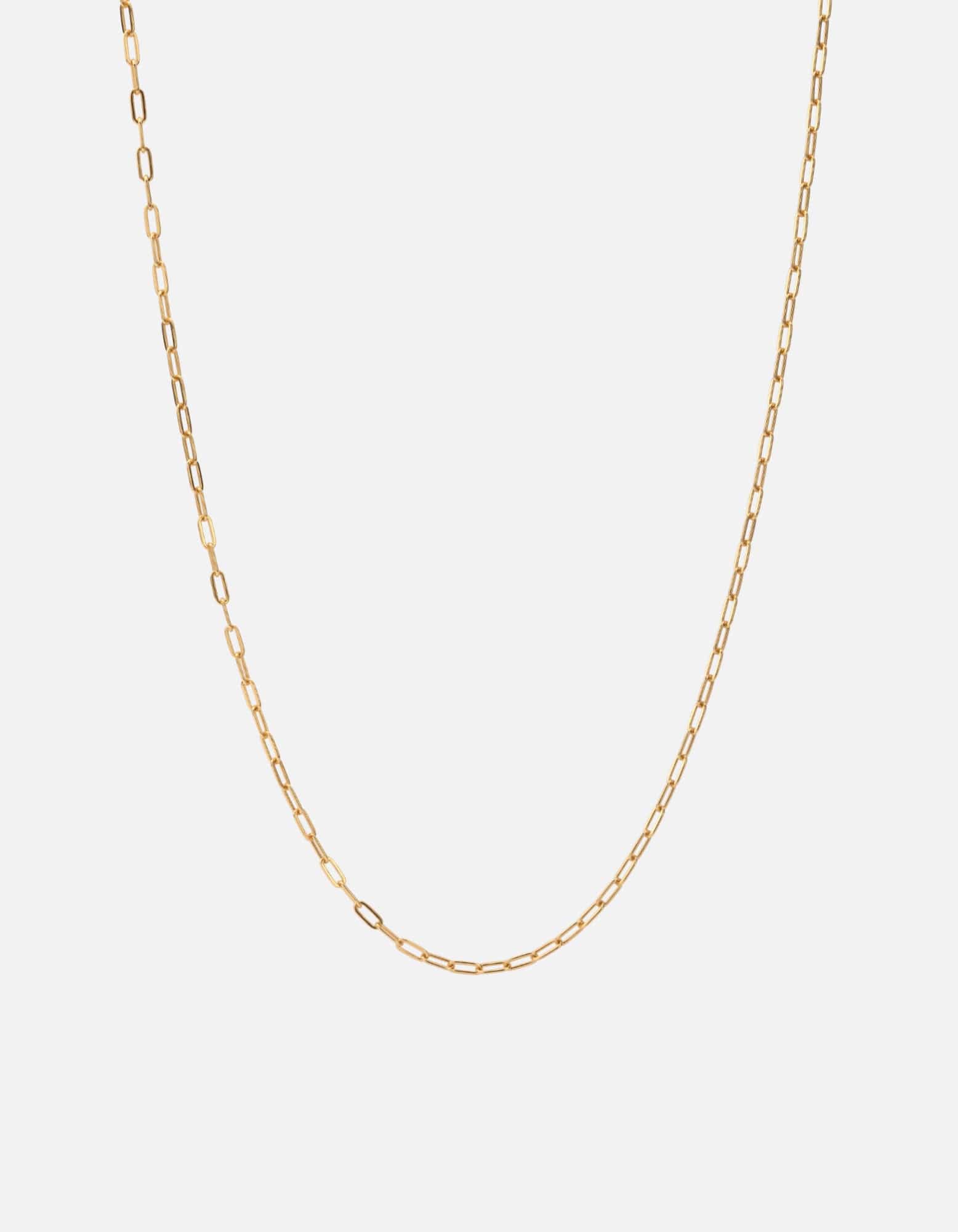 2.5mm Volt Link Cable Chain Necklace, 14k Gold