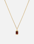 Valor Garnet Necklace, Gold