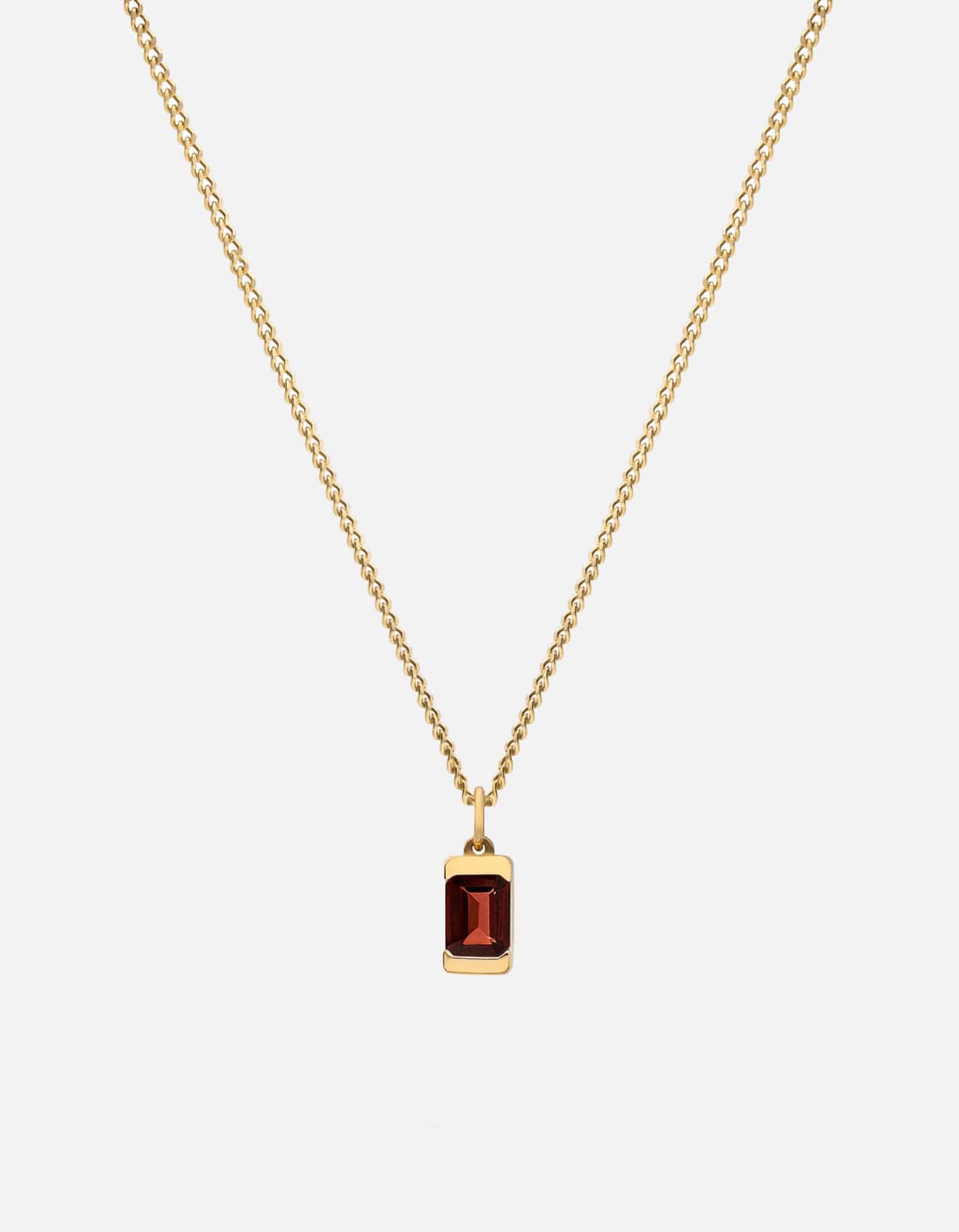 Valor Garnet Necklace, Gold