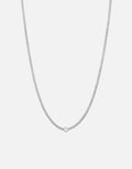 Type Chain Necklace, Sterling Silver