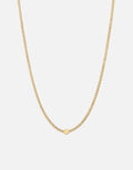 Type Chain Necklace, Gold Vermeil