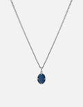 Portal Necklace, Sterling Silver/Blue