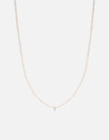 Nava Pearl Necklace, 14k Gold Pavé