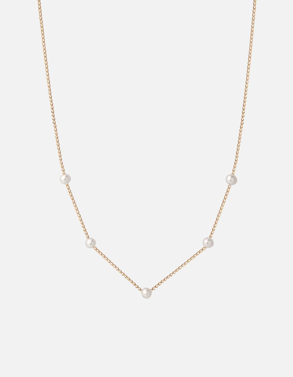 Tiana Pearl Necklace, 14k Gold
