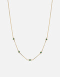 Zaha Chalcedony Necklace, 14k Gold Pavé