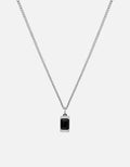 Valor Onyx Necklace, Sterling Silver