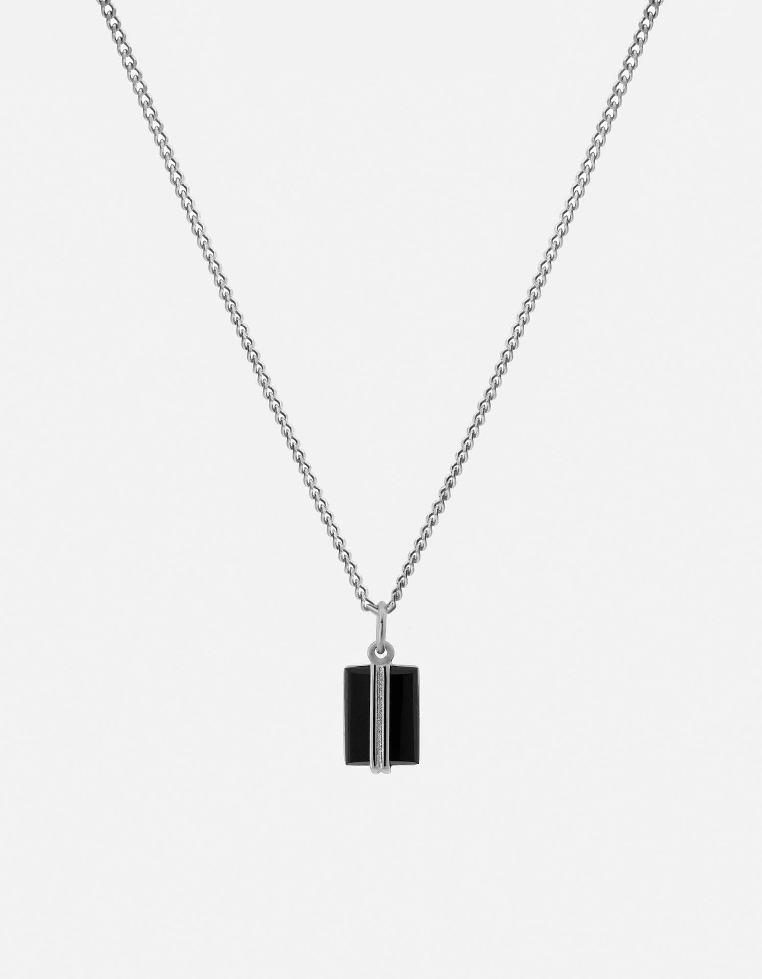 Paolo Onyx Necklace, Sterling Silver