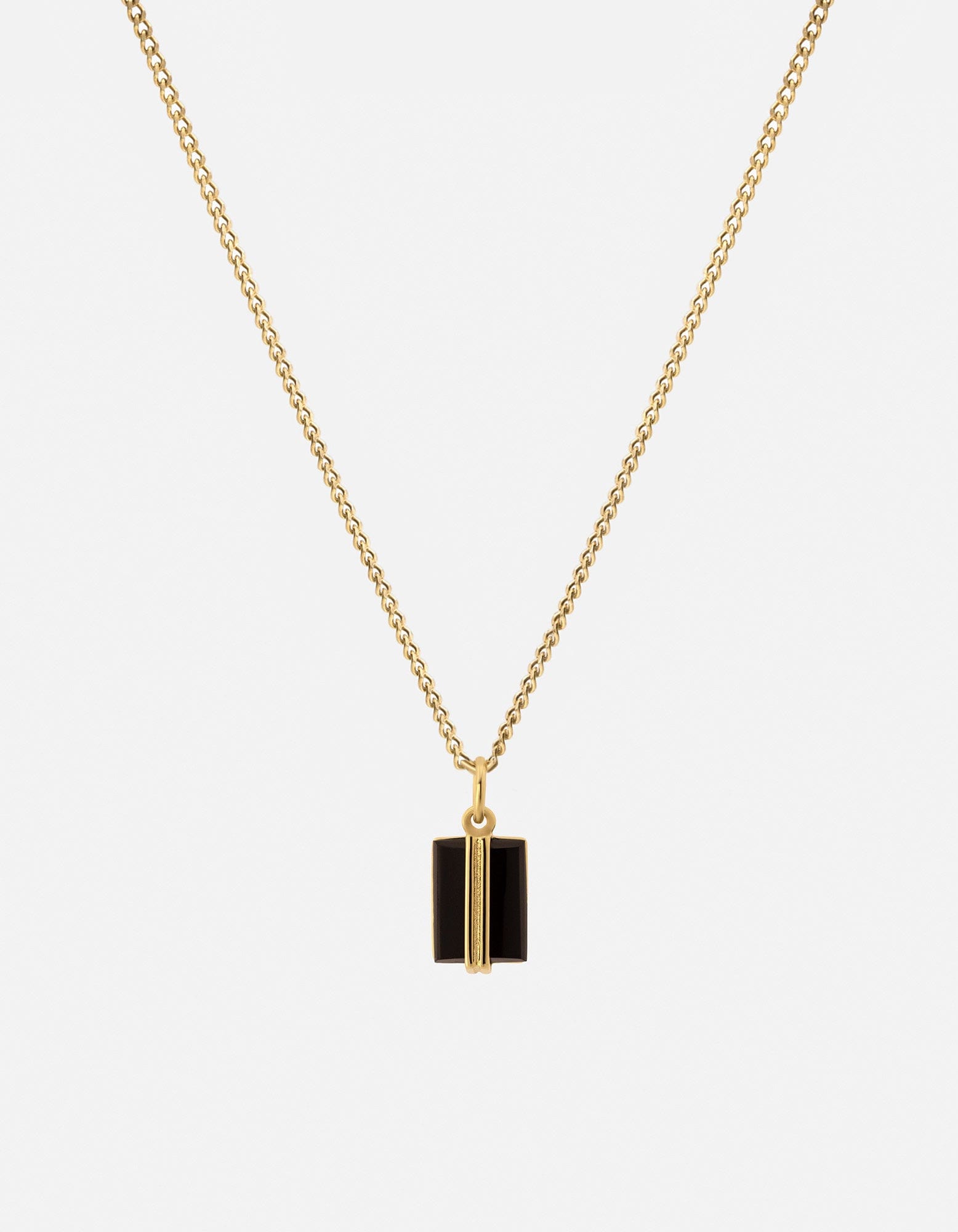 Paolo Onyx Necklace, Gold Vermeil