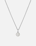 Ojos Necklace, Sterling Silver/Linen