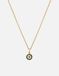Ojos Necklace, Gold Vermeil/Green
