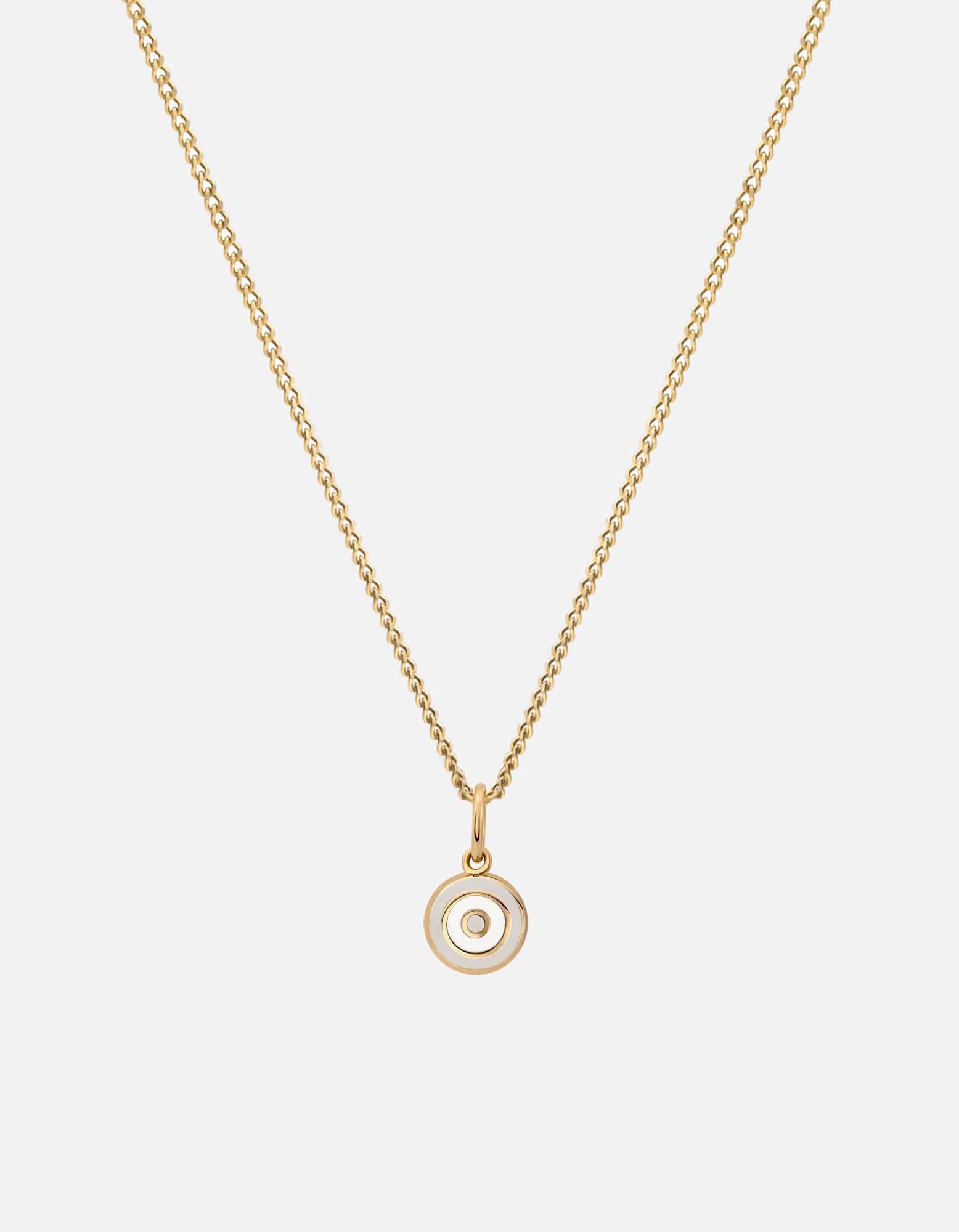 Ojos Necklace, Gold Vermeil/Linen