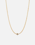 Opus Sapphire Type Chain Necklace, Gold Vermeil/Blue