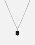 Otis Onyx Necklace, Sterling Silver