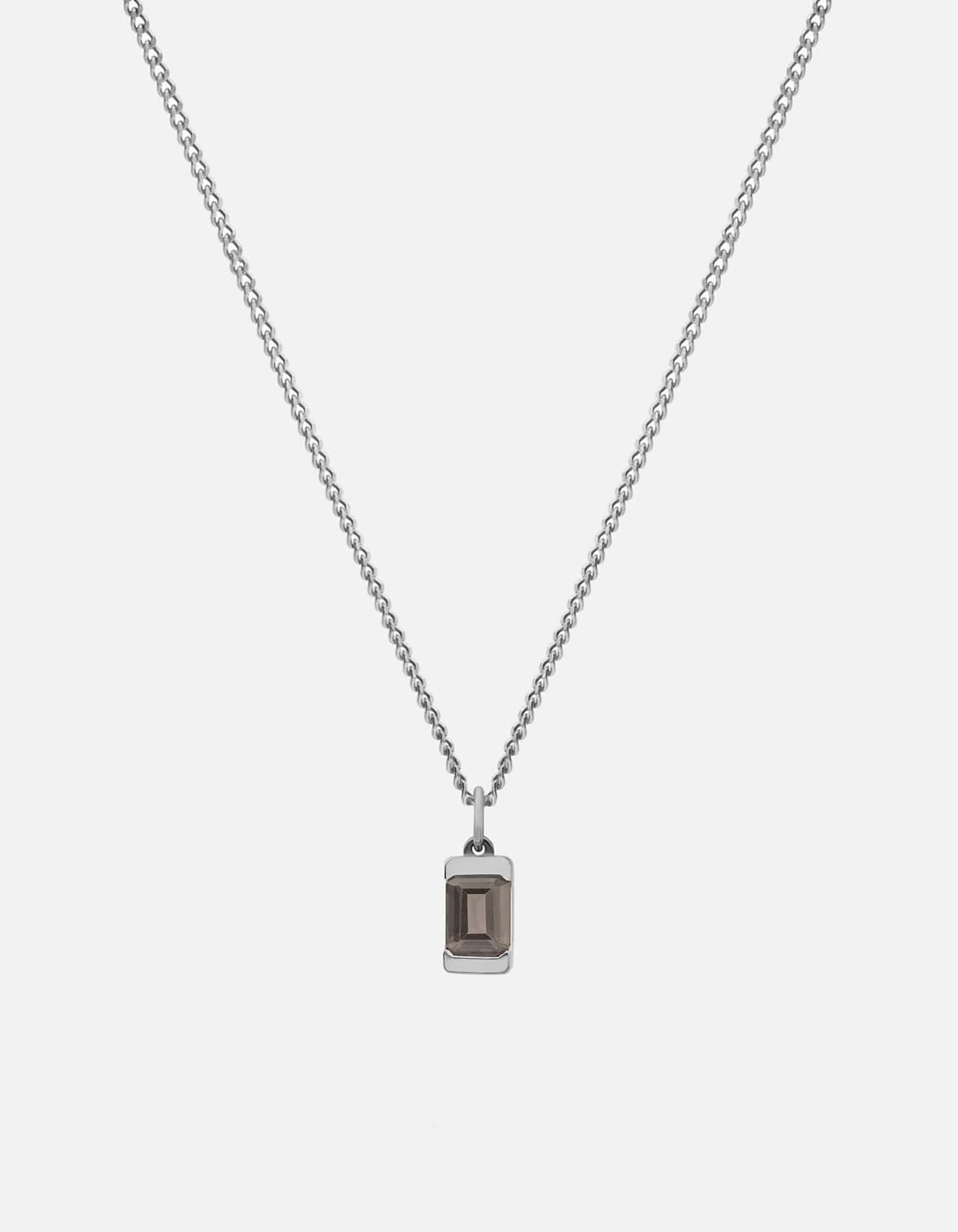 Valor Gray Topaz Necklace, Sterling Silver
