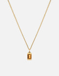 Valor Citrine Necklace, Gold Vermeil