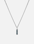 Slim Totem Topaz Necklace, Sterling Silver