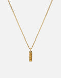 Slim Totem Citrine Necklace, Gold Vermeil