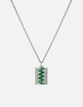 Delano Agate Necklace, Sterling Silver