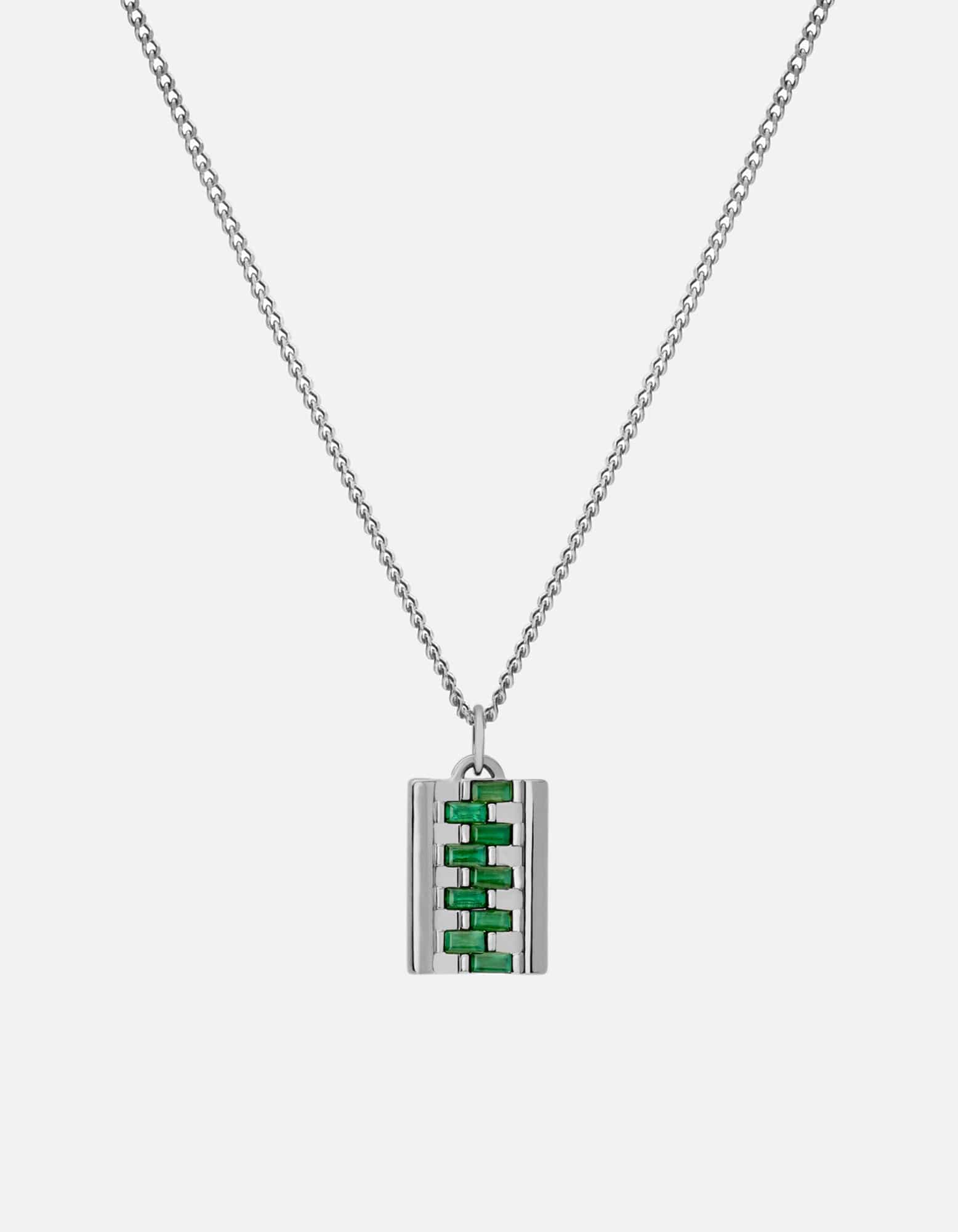Delano Agate Necklace, Sterling Silver